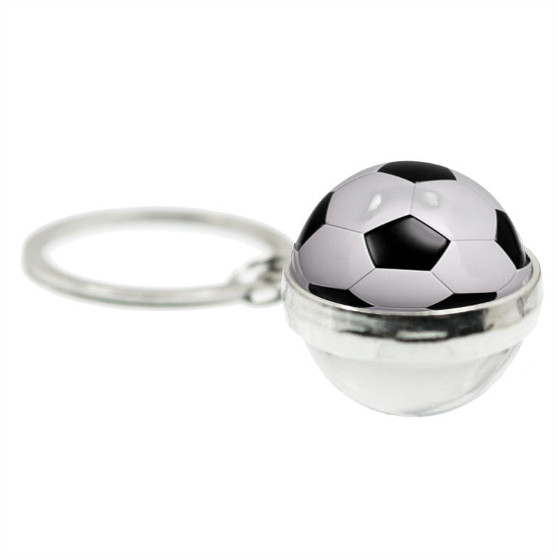 Wholesale Alloy Tennis Glass Ball Keychain